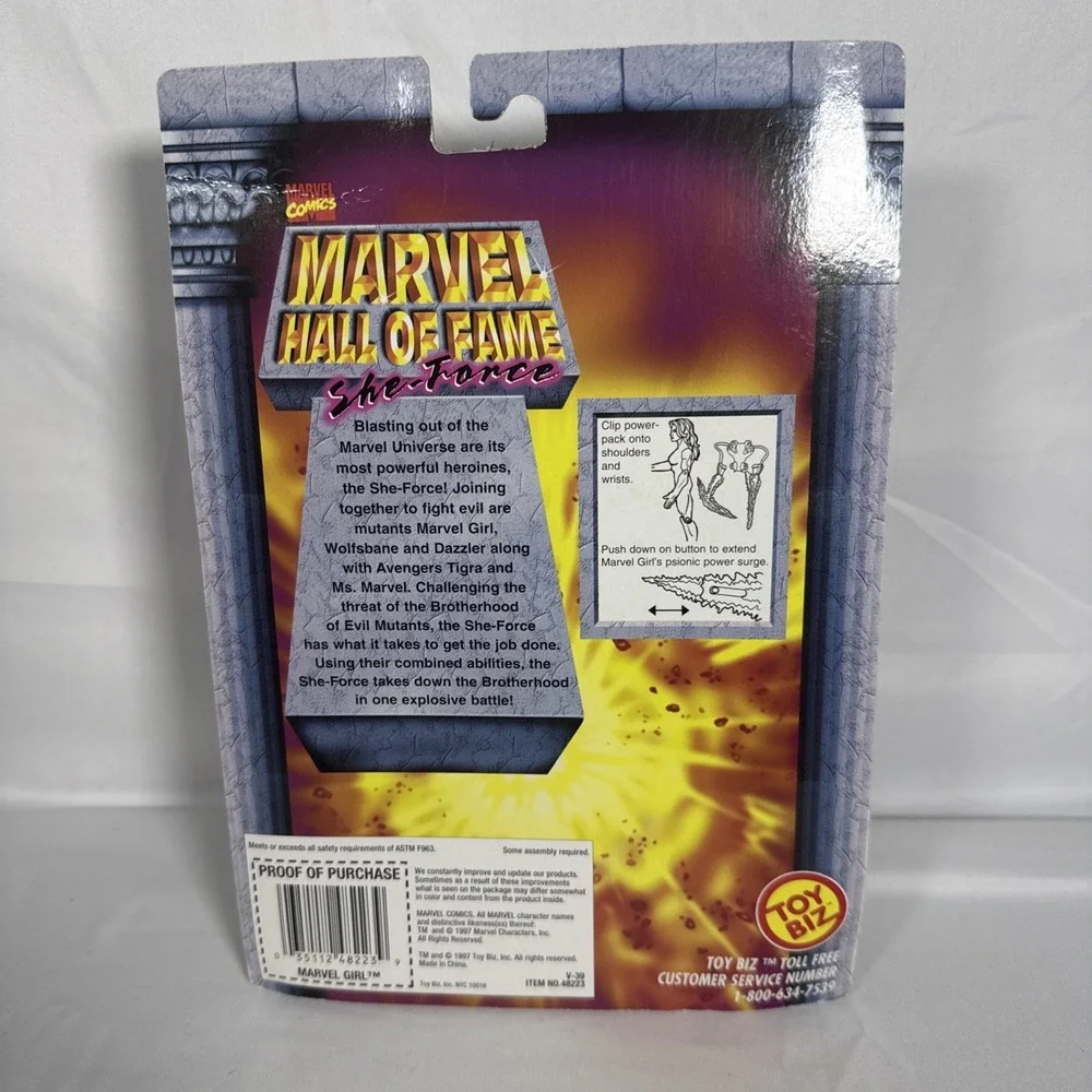 Marvel Hall of Fame She-Force Marvel Girl Action Figure Toy Biz 48223 New